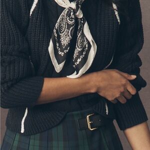 Mock-Neck, Cable-Knit Sweater by Anthropologie